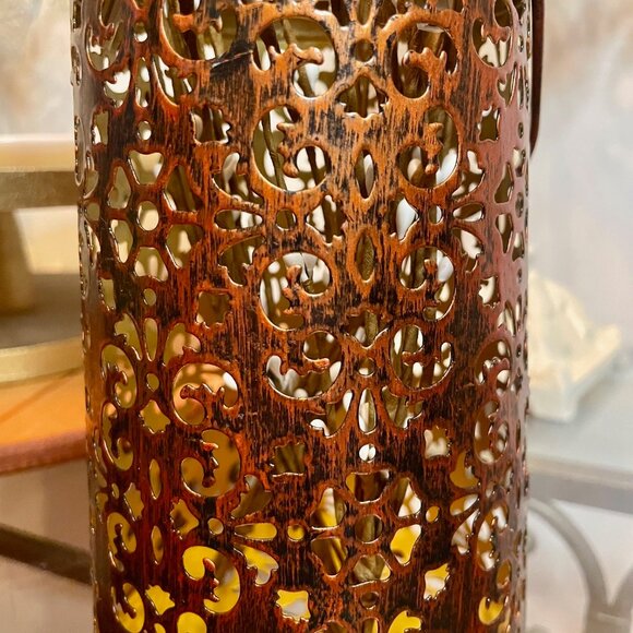 Warm Bronze Lace Candle vase - Picture 4 of 4